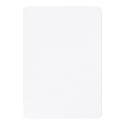Unique Bargains Aluminum Reflective UV Protected Durable White Blank Metal Signs 1 Pc