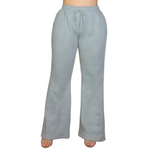 Slickblue Plus Size Women's Drawstring Waist Sweatpants - Bootcut Fit with Slant Pockets - Multiple Colors - Size 1XL-3XL - 1 of 4
