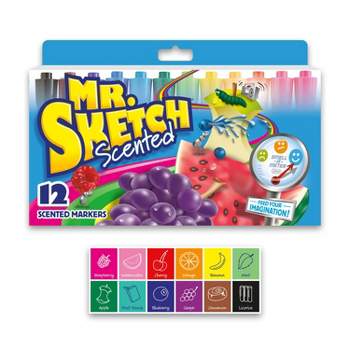 Mr. Sketch Stix 10 Pk. Scented Fine Point Markers, Writing Supplies, Household