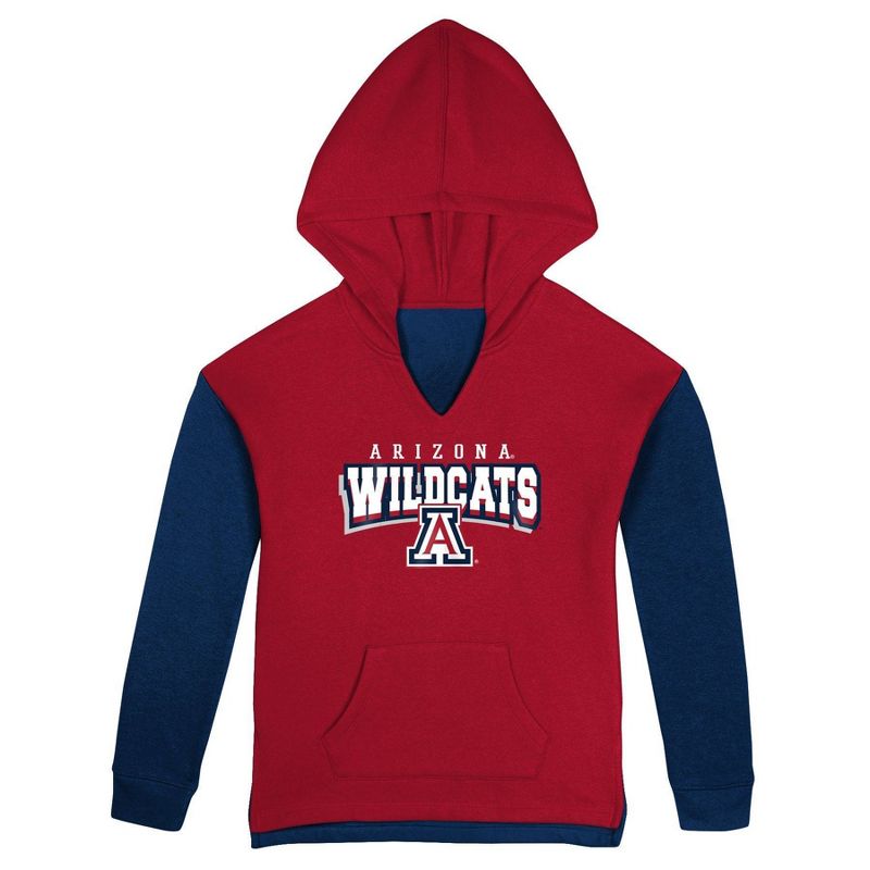 NCAA Arizona Wildcats Girls&#39; Hooded Sweatshirt, 2 of 4