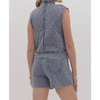 Women's Quilted Tie Vest - entro - 3 of 4