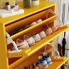 Famapy Wood Grain Design Shoe Cabinet Entryway Shoe Rack 3 Tier Shelves - 3 of 4