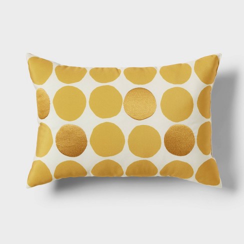 Dark yellow throw pillows best sale