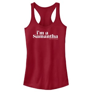 Junior's Women Sex and the City I'm a Samantha Text Racerback Tank Top - 1 of 4