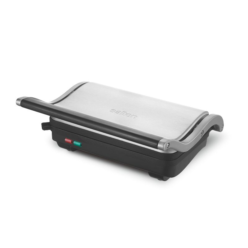 Salton Stainless Steel Panini Grill Silver, 2 of 7