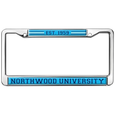 Northwood University School Logo Full Size Standard License Plate Metal Frame