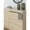 Signature Design by Ashley Modern Onita 6 Drawer Dresser, Natural Brown Wood Finish Dresser with Hardware-Free Design - 3 of 4