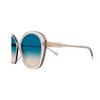 Chloe CH 0081S 003 Womens Butterfly Sunglasses Transparent Pink 55mm - 3 of 3