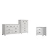 3-Piece Wood Bedroom Set with Dressers, Chest, Nightstand, Black Handles, Ample Storage, and Modern Cohesive Design - 2 of 4