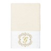 Linum Home Textiles 100% Turkish Cotton MONICA Gold Thread 3PC Embellished Towel Set - 3 of 4