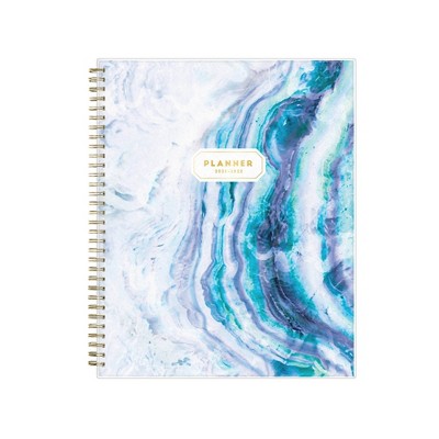 2021-22 Academic Planner 8.5"x11" Flexible Frosted Plastic Cover Wirebound Weekly/Monthly Gemma - Blue Sky