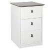 Saint Birch Finley 3-Drawer Cabinet, Gray Oak, White - 2 of 4