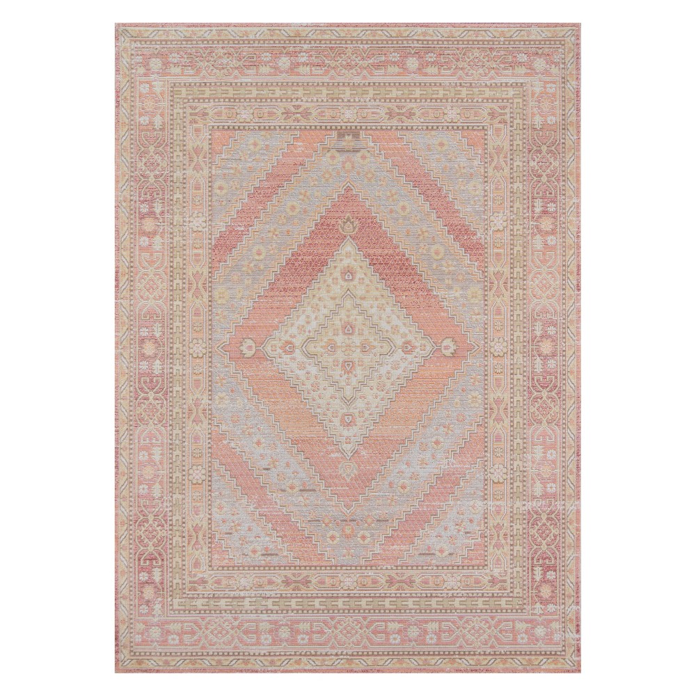 2'x3' Shapes Geometric Loomed Accent Rug Pink - Momeni