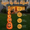Angel Sar 9FT Halloween Inflatable Stacked Pumpkins with LED Lights, 6-Pumpkin Blow Up Outdoor Decoration for Yard, Lawn, Party, Orange - 4 of 4