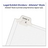 Avery Preprinted Legal Exhibit Side Tab Index Dividers, Allstate Style, 25-Tab, 1 to 25, 11 x 8.5, White, 1 Set, (1701) - 3 of 4
