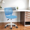 and White Adjustable Height Swivel Rolling Office Chair - 2 of 4