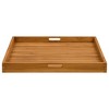 vidaXL Serving Tray 27.6"x27.6" Solid Wood Teak - 4 of 4