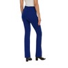 ZayWay Women's Stretch Bootcut Dress Pants with Pockets - Wear to Work - Ponte Treggings - 3 of 4