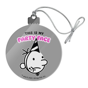 This is My Party Face Acrylic Christmas Tree Holiday Ornament - 1 of 4