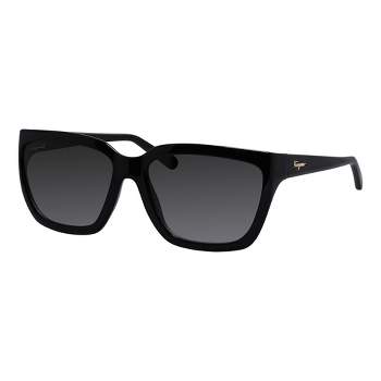 Salvatore Ferragamo   Womens Modified Rectangle Sunglasses Black 59mm