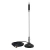 Tram® Center-Load Stainless Steel Whip CB Magnet-Mount Antenna Kit with 3-1/2-In. Magnet and Cable in Silver - 2 of 4