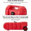 15 Gallon Gas Can, Portable Gas Storage Tank with LE Fluid Transfer Siphon Pump, Fuel Transfer Tanks with 10ft, Delivery Hose Diesel Fuel Can - 3 of 4