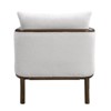 CAVINAS Upholstered Accent Chair,Set of 1/2,Chic Armchair with Pillow Back,Contemporary Lounge Chair for Living Room,White - 3 of 4