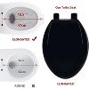 Whizmax Toilet Seat,Toilet Seat with Quick-Release And Quick-Attach, Plastic Toilet Seat with Soft Close, Never Loosen - 2 of 4