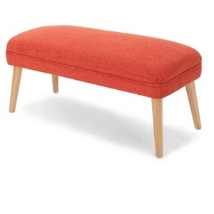 Desdemona Upholstered Ottoman - Muted Orange - Christopher Knight Home