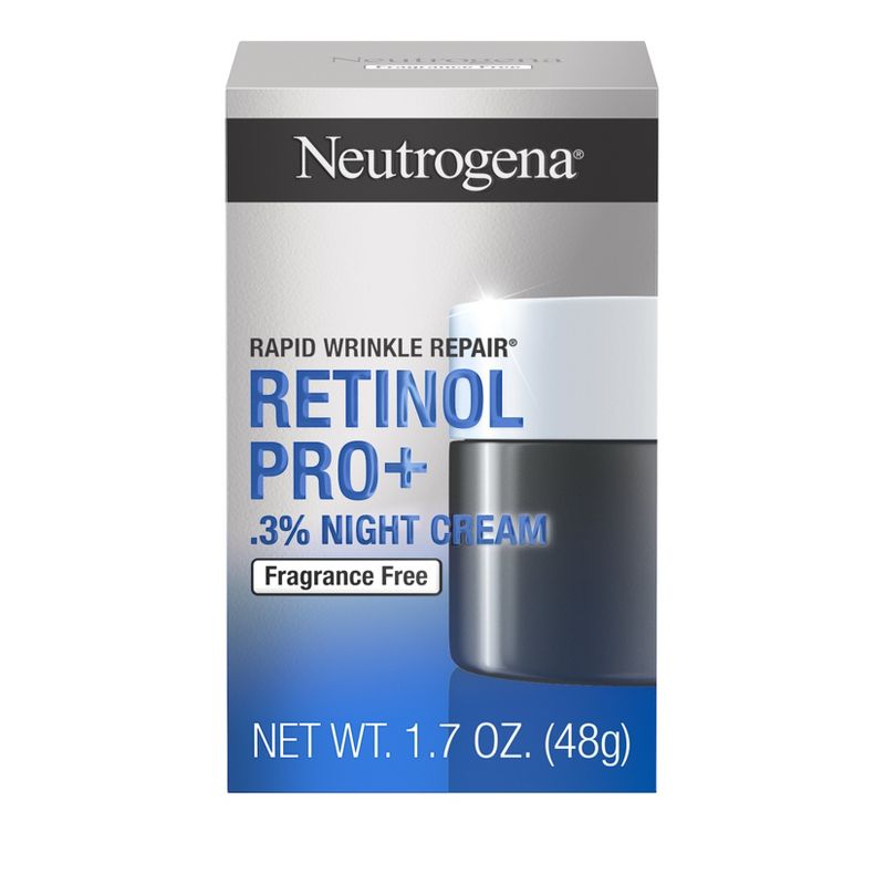 Neutrogena Rapid Wrinkle Repair Pro + 0.3% Night Cream - 1.7 fl oz, 1 of 14