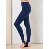 INSPIRE CHIC Women's Elastic Waistband Soft Gym Yoga Cotton Stirrup Pants Leggings - 4 of 4