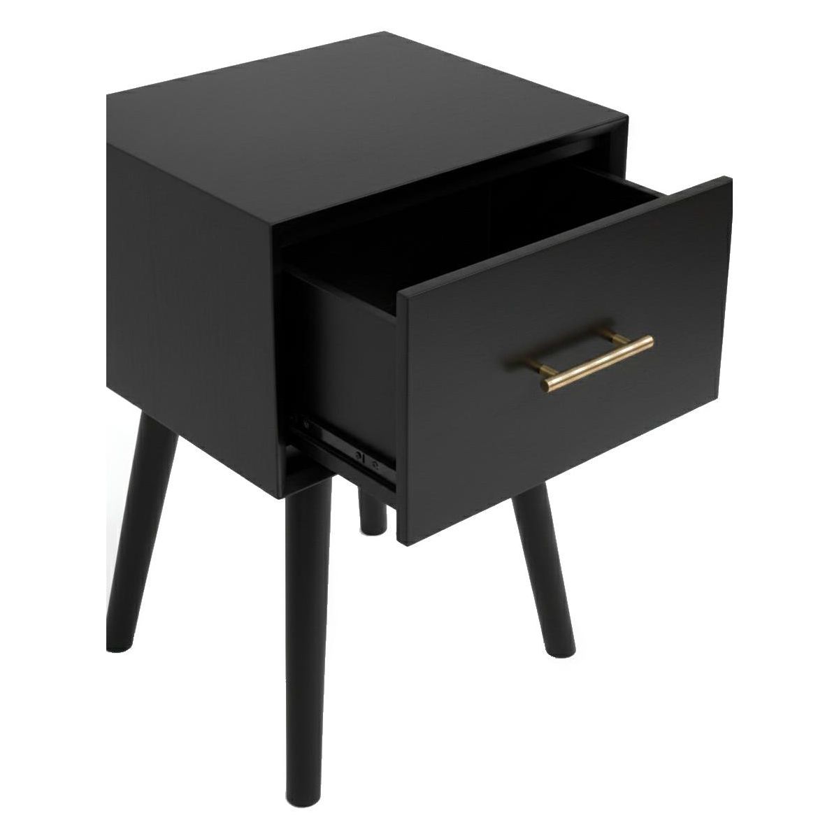 Flynn Mid-Century End Table in Black | Alpine Furniture - thumbnail 5
