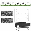 47-in H x 47-in L x 16-in W Black Metal Planter with Trellis ( Wide Street ) - 4 of 4