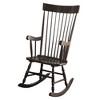 Rubberwood and Plywood Rocking Chair with Spindle Back and Traditional Design for Living Room - 2 of 4