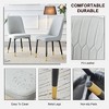 Lyngins Modern Armless Dining Chair Set of 2, PU Leather Kitchen Chair with Thickened Cushion, Metal Legs Living Room Chair for Dining Room - 4 of 4