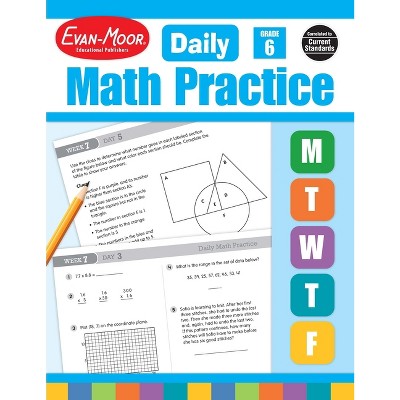 Daily Math Practice, Grade 6 Teacher Edition - by  Evan-Moor Educational Publishers (Paperback)