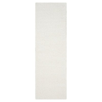 White Solid Loomed Runner - (2'3"x7' Runner) - Safavieh