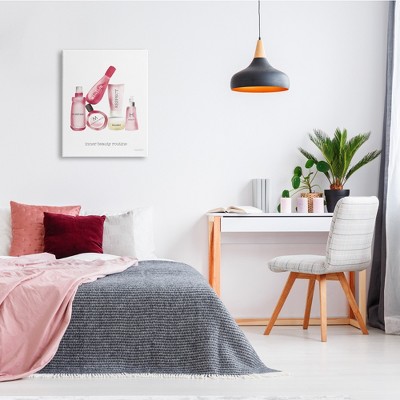 Inner Beauty Routine Motivational Canvas Wall Art