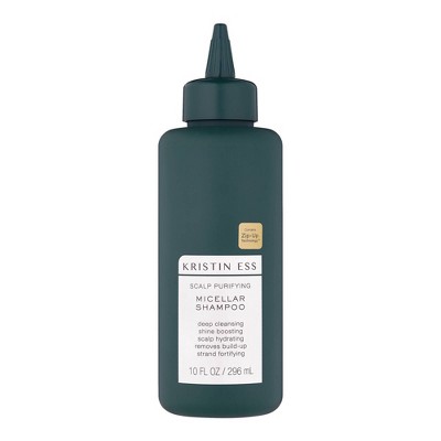 Kristin Ess Scalp Purifying Micellar Shampoo for Deep Cleansing + Scalp Hydrating, Removes Build Up - 10 fl oz