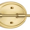 Progress Lighting Lynzie 4-Light Bath Vanity Light, Brushed Gold, Etched White Glass Shades - 3 of 3