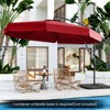 Tangkula 10FT Offset Hanging Umbrella Patio Cantilever Umbrella w/ Easy Tilt Adjustment - 2 of 4