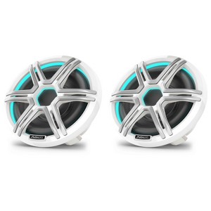 Garmin Fusion 2 Apollo AP-SL10SPW 10" LED Marine Subwoofer Sport Grill White - 1 of 4