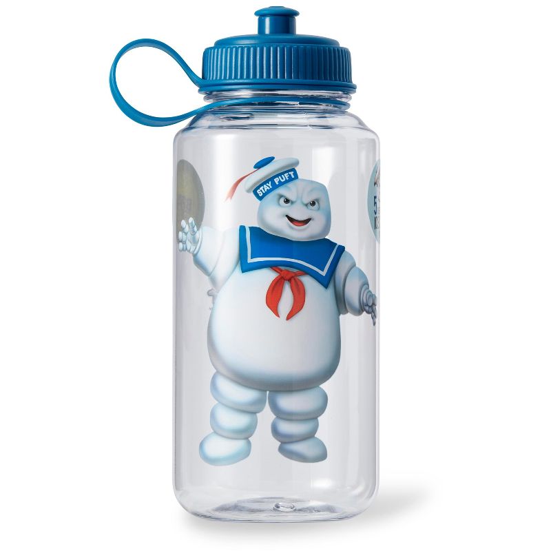 Just Funky Ghostbusters Stay Puft 32oz Plastic Water Bottle w/ Ice Cube Molds, 4 of 7