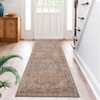 Coolmee Bohemian Vintage Runner Rug for Hallway,Machine Washable Carpet Runners Kitchen Floor Mat for Entryway Bedroom LaundryBlue - 3 of 4