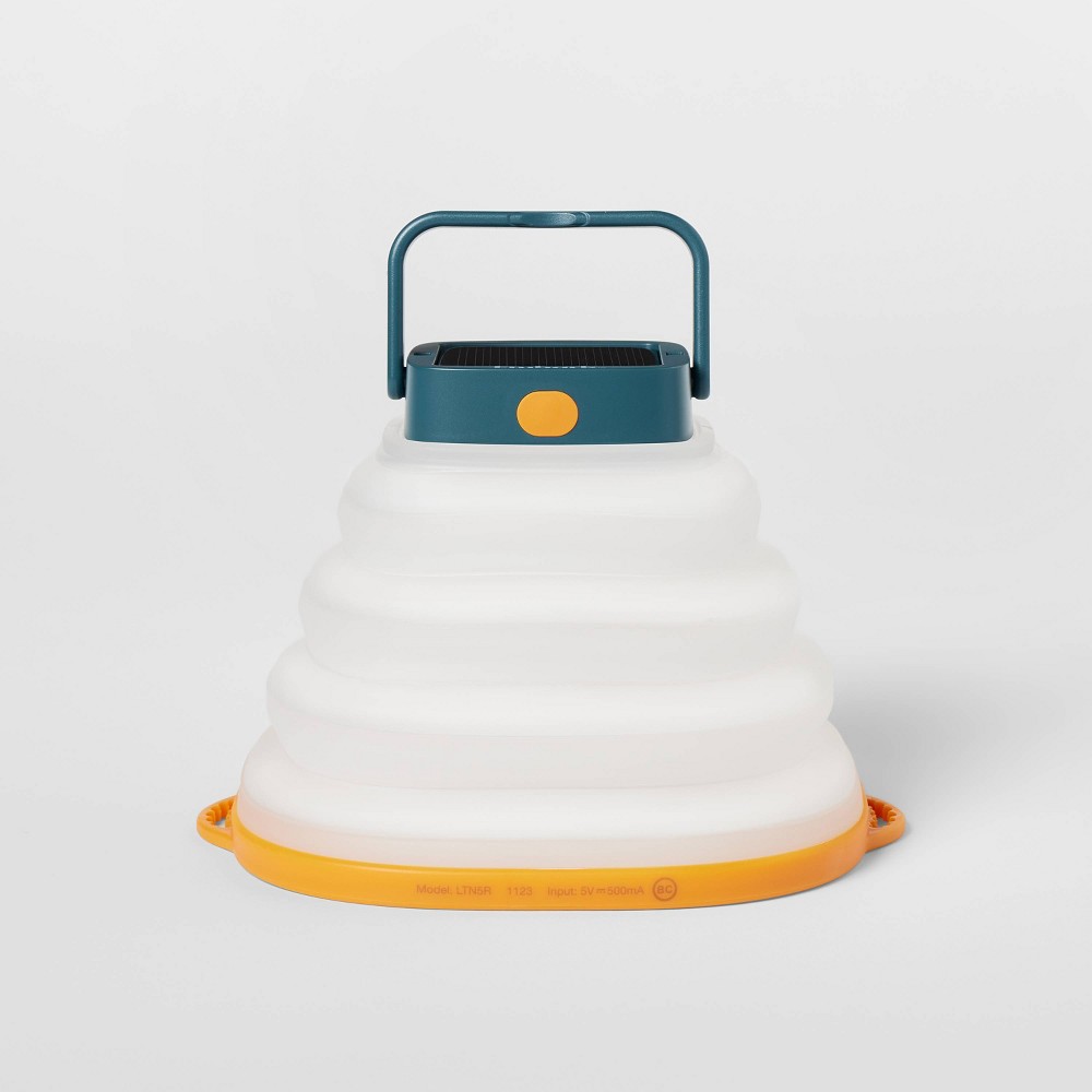 Photos - Spotlight Rechargeable LED Collapsible Portable Camp Lantern Orange - Embark™️