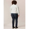 Women's Curvy Crop Shacket - Democracy - 2 of 3