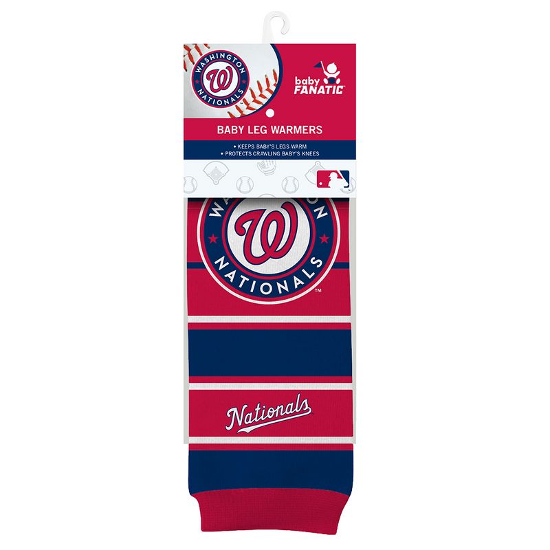 Baby Fanatic Officially Licensed Toddler & Baby Unisex Crawler Leg Warmers - MLB Washington Nationals, 1 of 7