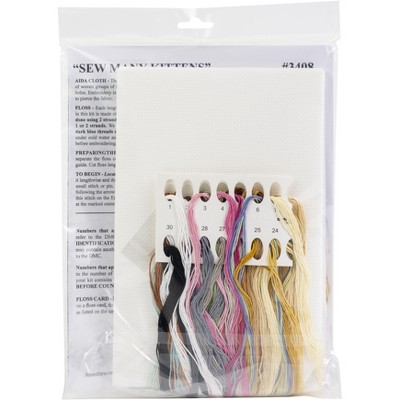 Design Works Kreuzstich-Set „Colorful Zebras“ – 14 Count Aida, Inkl. Garn & Anleitung