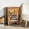Wooden Side Table with Drawer and Cabinet, End Table for Sofa, Nightstand for Bedroom or Living Room – The Pop Home - 3 of 4