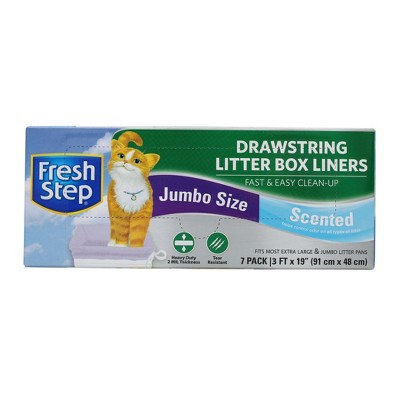 Fresh Step Cat Litter Box Liners Scented - Jumbo - 2pk